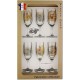 Coffret 6 Flûtes Sérigraphiés (Nouveaux Gibiers)