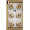 Coffret 6 verres à Whisky Sérigraphiés (Chasseurs Poils)