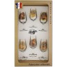 Coffret 6 verres à Vin INAO Sérigraphiés (Chasseurs Poils)