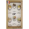 Coffret 6 verres à Vin INAO Sérigraphiés (Grappes)
