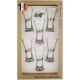 Coffret 6 verres à Pastis Décor Etain (Pastis)