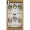 Coffret 6 verres à Vin INAO Sérigraphiés (Pêcheurs)