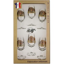 Coffret 6 verres à Vin INAO Sérigraphiés (Herissons)