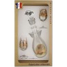 Coffret 2 verres à Vin INAO + Carafe Sérigraphiés (Chasseurs Poils)