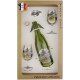 Coffret 2 verres à Vin INAO + Bouteille Vin Rouge Sérigraphiés + Bouchon (Pêche à la Carpe)