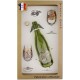 Coffret 2 verres à Vin INAO + Bouteille Vin Rouge Sérigraphiés + Bouchon (Chasseurs Plumes)