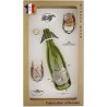 Coffret 2 verres à Vin INAO + Bouteille Vin Rouge Sérigraphiés + Bouchon (Chasseurs Plumes)